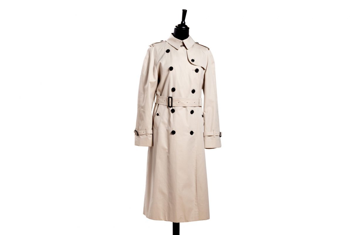 Impermeabile Burberry in cotone color beige